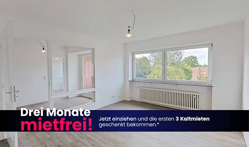 BIS ZU 3 NKM FREI: Schöne 3-Zimmer-Wohnung mit BALKON und intelligentem Grundriss in Kappeln-Ellenberg