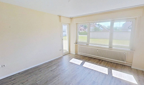 Komfortabel im Erdgeschoss: Helle 3-Zimmer-Wohnung mit Tageslichtbad (Wanne + Dusche)