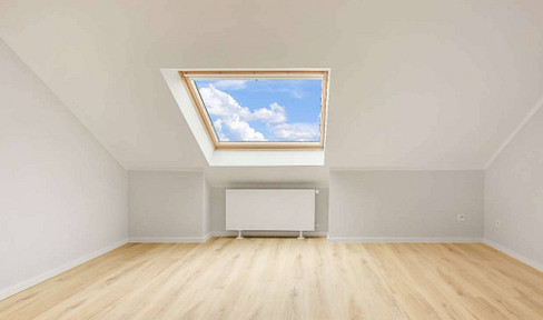 Modern 3-room penthouse apartment with fitted kitchen.
