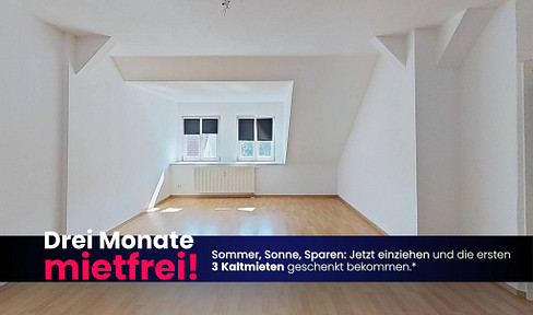 Spacious and bright: Charming 3-room maisonette apartment.