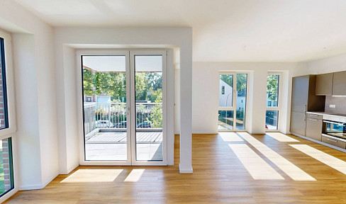 Dream home in Rissen: New 3-room apartment with balcony and fitted kitchen.