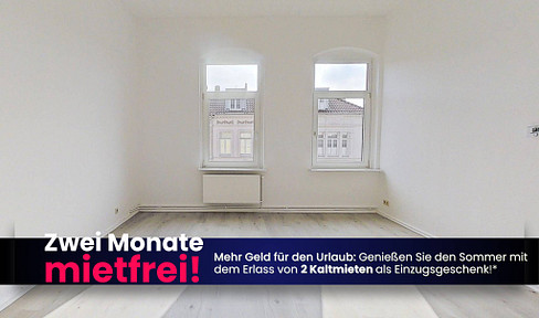 **Exklusiver Sommer-Bonus: 2 NKM FREI** Großzügig geschnittene 3-Zimmer-Wohnung mit Tageslichtbad und viel Lichteinfall
