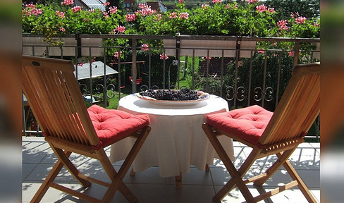 Bright, spacious, furnished 4-room apartment with balcony.