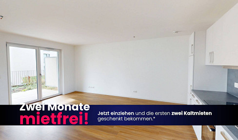 HALLOWEEN SPECIAL: New 3-room apartment with fitted kitchen and sunny terrace.