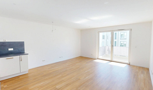 Helle 2-Zi.-Neubauwohnung mit EBK, BALKON, Fußbodenheizung uvm.