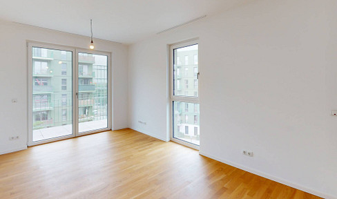 Exclusive 3-room apartment with 3 balconies, 2 bathrooms, and a fitted kitchen in the new development "Ferdinand's Garden."