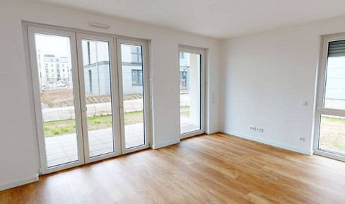 Ein Zuhause mit Stil: 3-Zimmer-Terrassenwohnung mit Mietergarten und Einbauküche!
