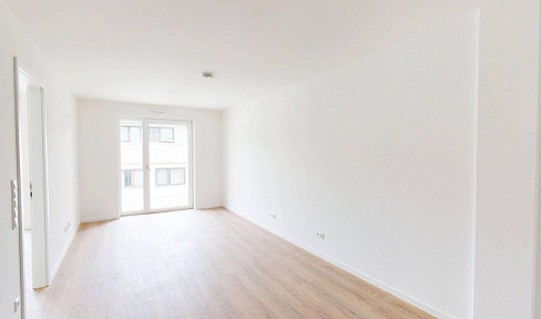 FIRST OCCUPANCY: Exclusive 2-room new construction apartment with balcony, fitted kitchen, and more, located within walking distance of the city center.