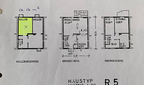 House available without any furnishings, with two purchase options, located in Fallersleben.