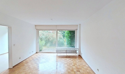 Bright, ground-floor apartment with 1.5 rooms and a TERRACE, featuring a fitted kitchen, in Hannover!