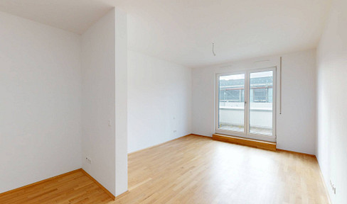 Bright, newly built 2-room apartment with a modern fitted kitchen and a large rooftop terrace in Berlin-Köpenick.