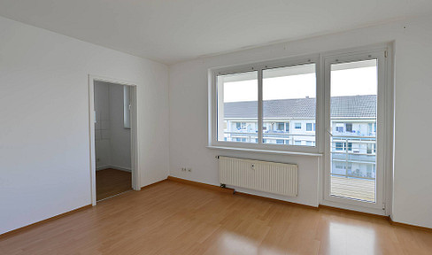 Renovated 1-bedroom apartment with balcony.