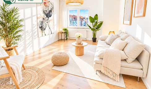 Beautiful 3-room apartment in the Andreasvorstadt district of Erfurt.