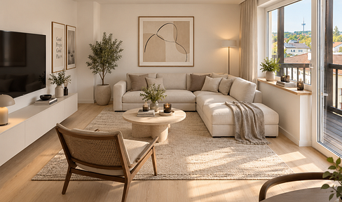 First occupancy after renovation | Stylish 2-room apartment with a west-facing balcony in Kumpfmühl I, suitable for shared living.