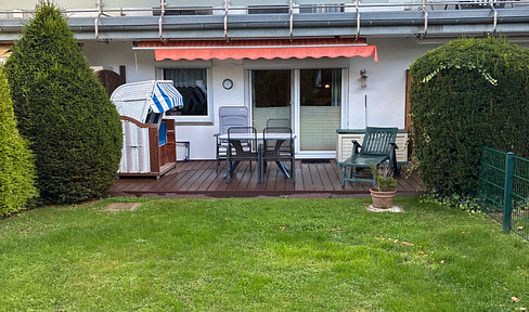 Scharbeutz: 3-room apartment near the beach, with its own entrance, garden, and parking space – no commission fees.