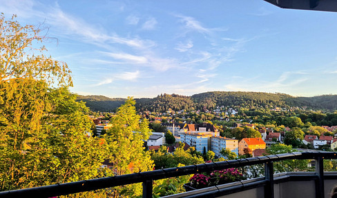 Spacious apartment with an unobstructed view of Bad Harzburg.