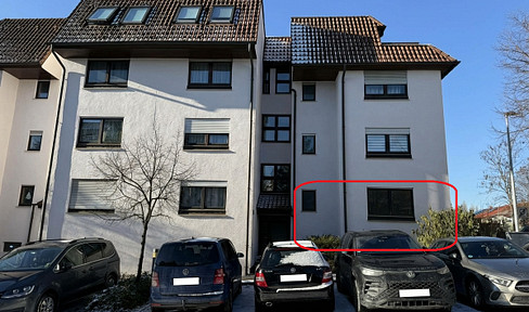 Modern 3-room apartment with a terrace, garden, and underground parking space in Waiblingen.