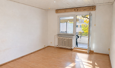 Sehr ruhig wohnen: freie 2-Zimmer-Wohnung mit Süd-Balkon – von privat