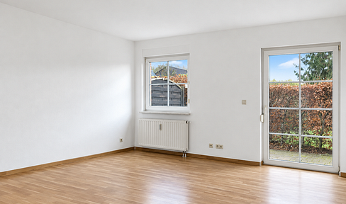 Step inside, onto the south-facing terrace, and take a deep breath: Renovated 2-room apartment without stairs, located in Wacken.