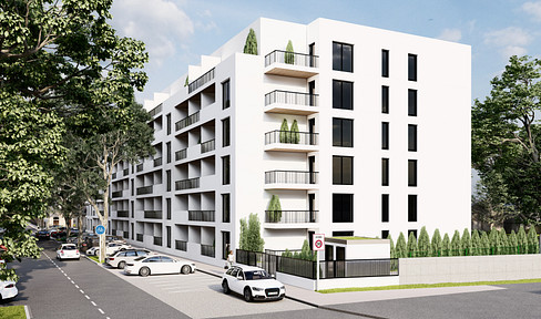 Light-flooded apartments with vinyl flooring, modern kitchens, underfloor heating and tiled bathrooms.