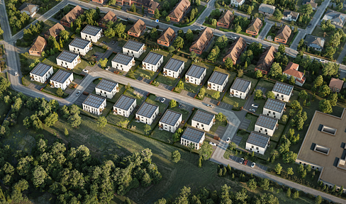 Modern rental apartments with a private garden and parking space, available for the first time.