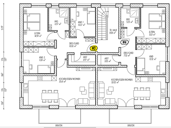 Erstbezug: Attraktive 4-Raum-Wohnung in Cham - KFW40 Standard - (W3)