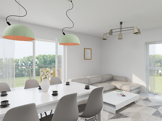 Stilvolle 4,5-Zi.-OG-Wohnung in Ergenzingen – hell, modern, mit Balkon & VVS-Bahnhof in 5 Gehmin.