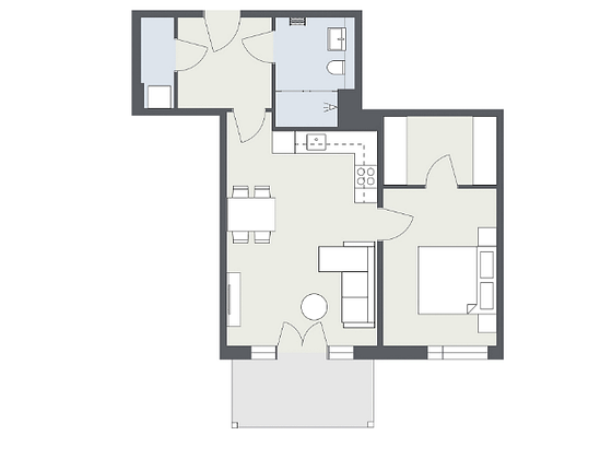 Enjoy Solingen from above 2 room apartment with balcony on the 3rd floor discover now!