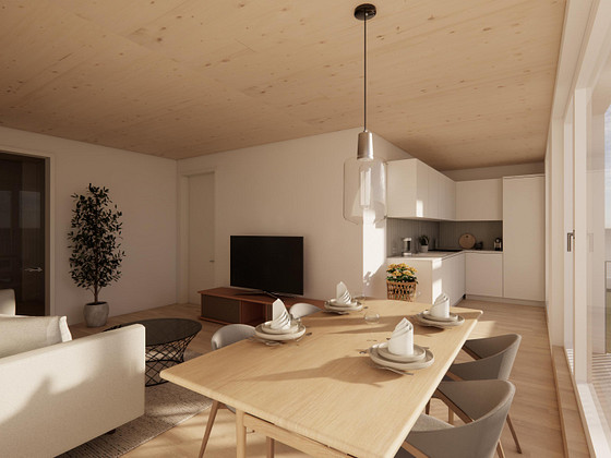 RESERVIERT - Weitblick und 2 Terrassen - 2-Zimmer Wohnung im Dachgeschoss