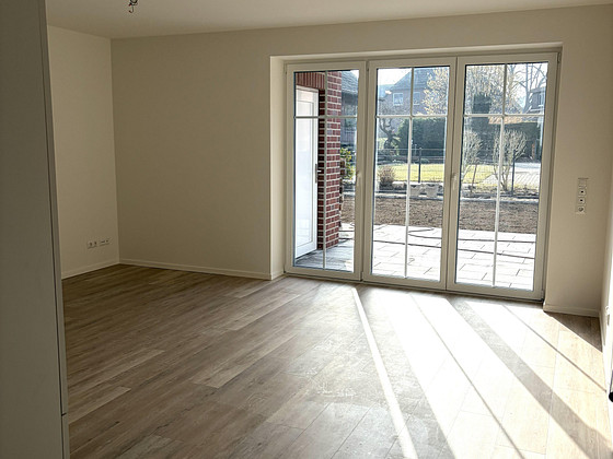 Neubauwohnung vom Eigentümer 3 Zimmer 87,7qm mit Terrasse, Gartenteil + Nutzfläche in Brackel