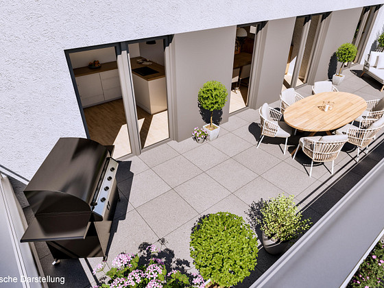 Living in Style and Privacy: Exclusive Penthouse Apartment in Cologne-Müngersdorf.
