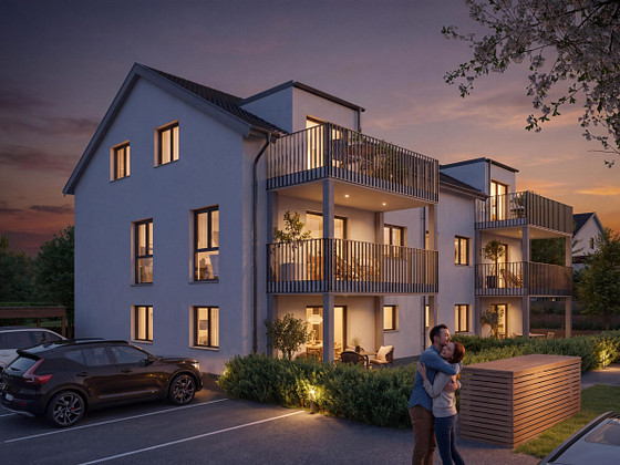 3-room apartment, 79.95 square meters, Apartment A3, your new home in the new development project on Burgstraße in Tunsel.