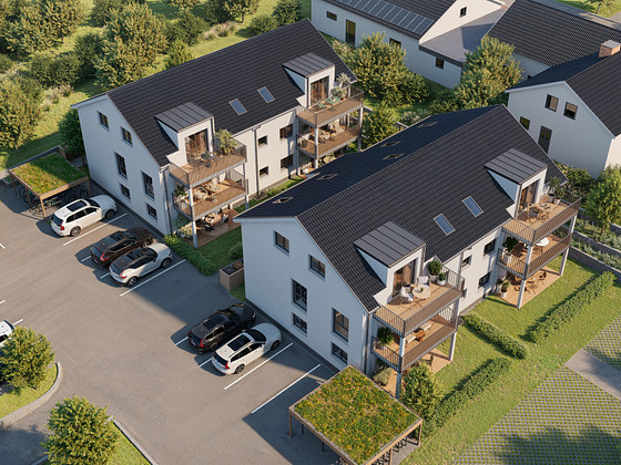 3 Zimmerwohnung, 79,90 m², Whg. B1, Ihr neues Zuhause im Neubauvorhaben in der Burgstraße in Tunsel