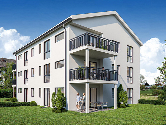Erstbezug: Neubau-Erdgeschoss-Wohnung mit großem Gartenparadies in ruhiger Lage an der Elz (W2)