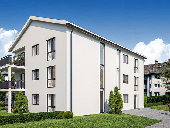 Erstbezug: Barrierefreie Neubauwohnung im 1. OG mit großem Balkon in ruhiger Lage an der Elz (W4)