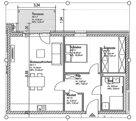 Erstbezug: Moderne Erdgeschosswohnung mit Terrasse und energieeffizientem Wohnkomfort