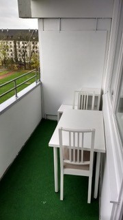 Möblierte super ruhige 1- Zimmer Wohnung (Gebäuderückseite) in Augsburg mit Blick ins Grüne – Haunstetterstrasse 95, 86161 Augsburg(Hochfeld) – Vorschaubild 3