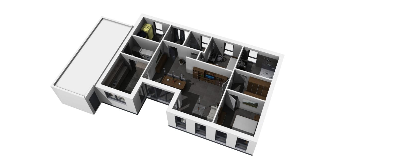 Neubau Erstbezug Barrierefreier Bungalow Haus mit eigenem Garten – Braunschweig – Vorschaubild 2
