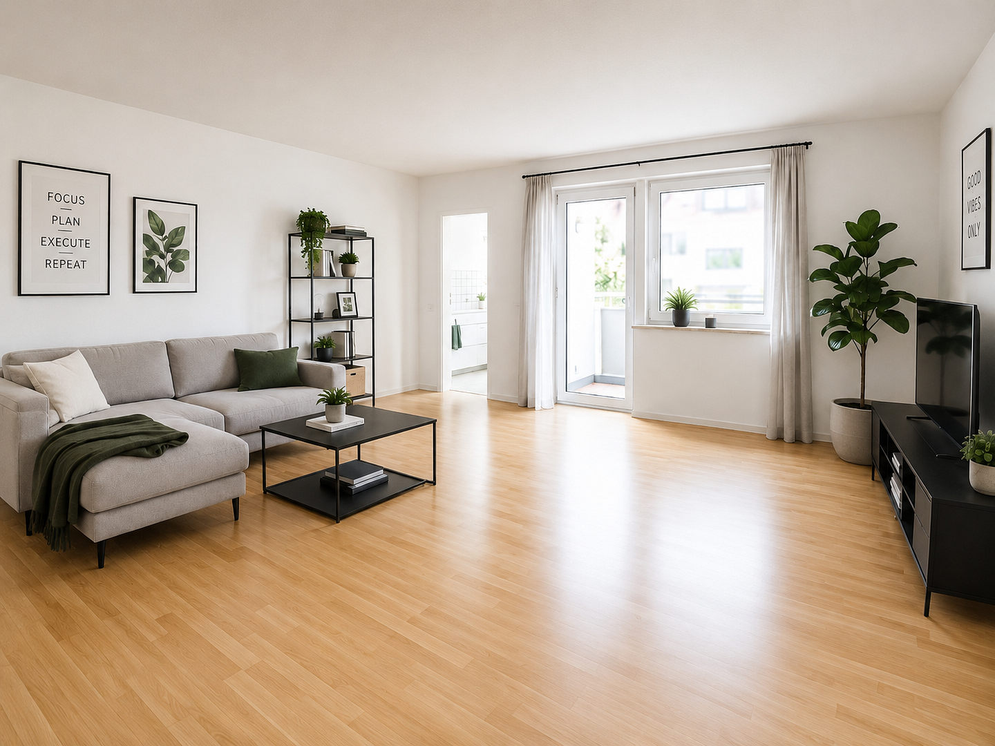 Sonnige 2-Zimmer-Wohnung vor Freiburg | Südwest-Balkon | Tageslichtbad | sofort bezugsfrei – 79232 March(Holzhausen) – Vorschaubild 3