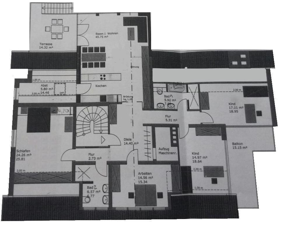 Exklusives Wohnen: Hochwertige 5-Zimmer-Wohnung mit Dachterrasse & Privatgarten – Bielefeld – Vorschaubild 20