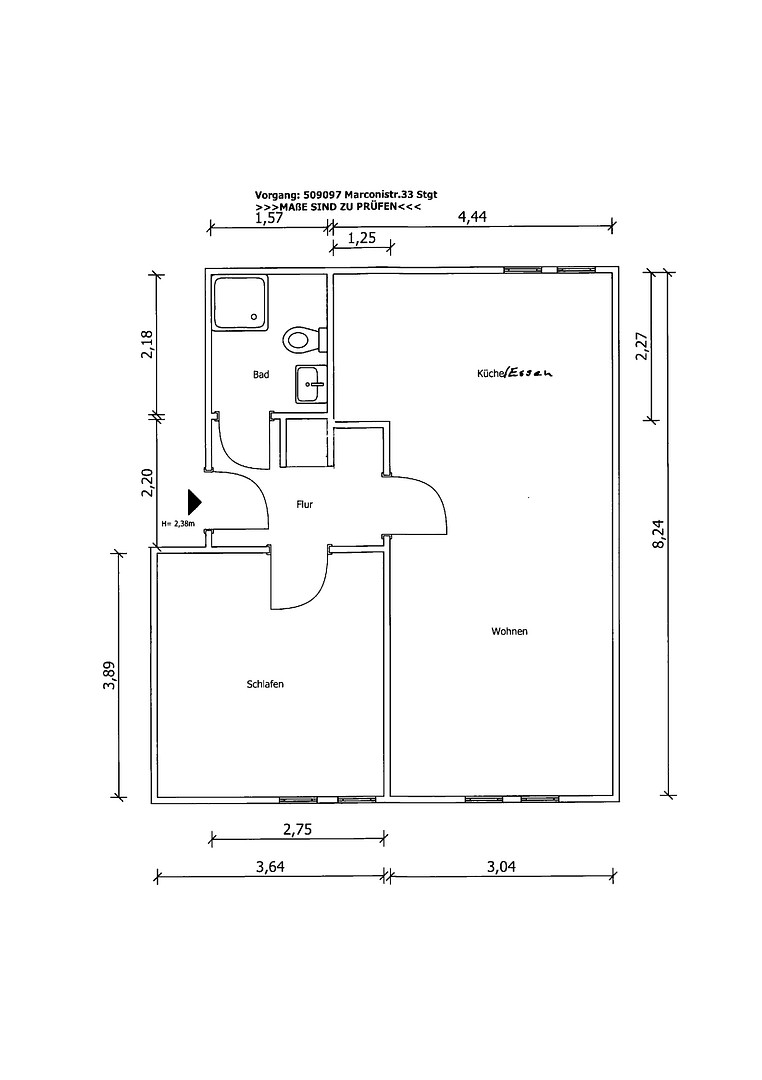 Von PRIVAT _ Komplettsanierung 2021, 2,5 ZW, DG, S-Zuffenhausen, nahe Stadtpark, S-Bahn + A81 – Foto 17