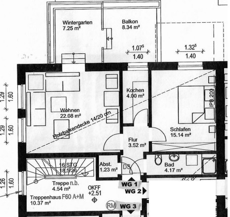 Traumhafte 2,5-Zimmer-Wohnung mit Wintergarten und Balkon  (Dobbenviertel) – 26122 Oldenburg(Oldenburg (Oldb)) – Vorschaubild 14