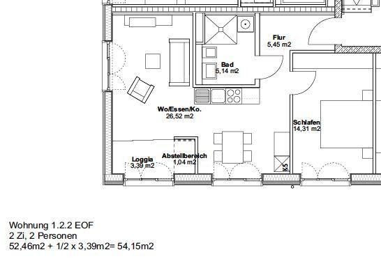 2 Zimmer Wohnung Nr. 122 im Hubland mit EOF Förderung Stufe 2/3 – 97074 Würzburg(Hubland) – Vorschaubild 10