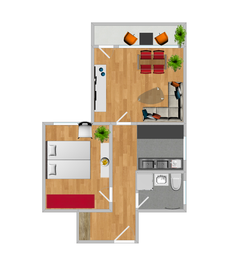 *V Privat* 2 Zimmer Wohnung - Modern Kersaniert - Fernwärme - ab sofort verfügbar – Wiesbaden – Vorschaubild 5