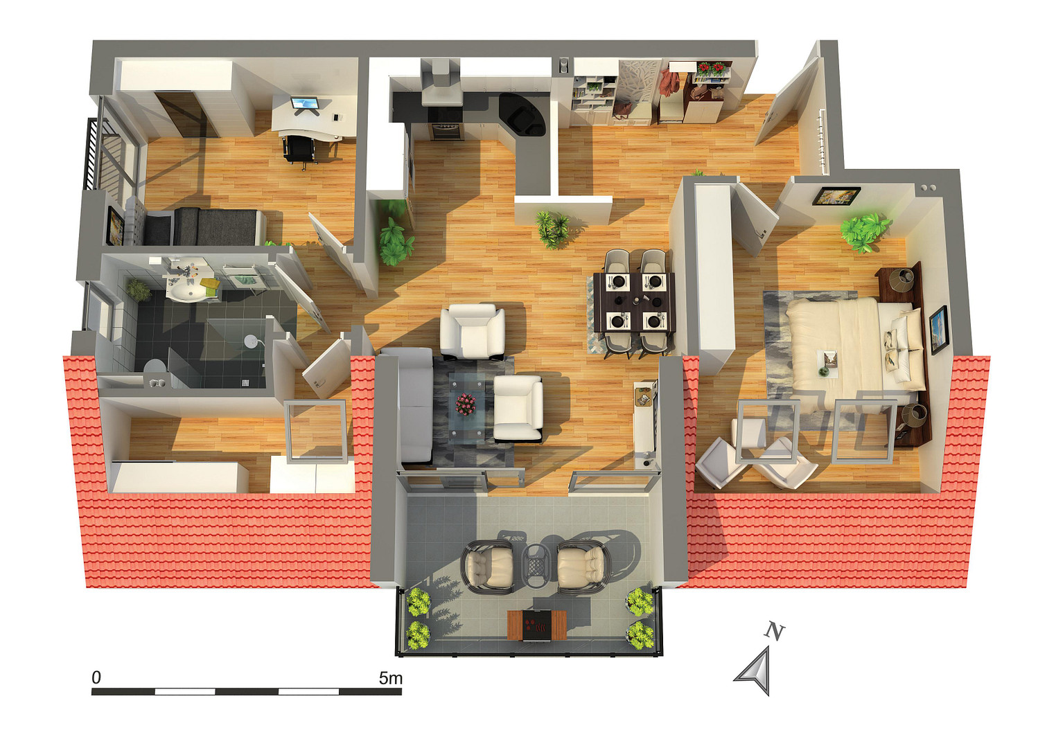 Zuhause heute- Moderner und energieeffizienter Neubau (KfW40) mit 3 Zimmer Wohnung – Paderborn – Vorschaubild 6