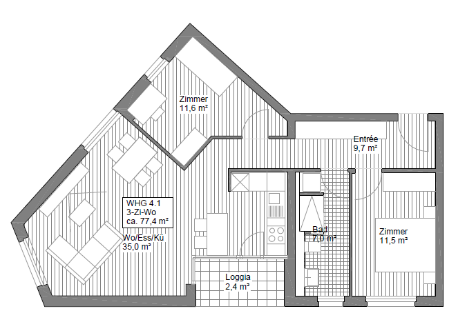 *Neuwertig* 3-Zimmer-Wohnung mit Balkon in Offenbach – 63067 Offenbach(Offenbach am Main) – Vorschaubild 10