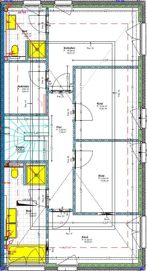 Neuwertige Doppelhaushälfte in Hamburg-Oldenfelde | 157 m² · 6 Zimmer · Südwest-Garten – Hamburg(Rahlstedt) – Vorschaubild 17