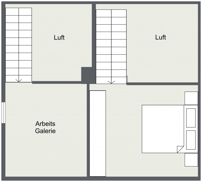 Loftfeeling auf 2 Ebenen, außergewöhliche & lichtdurchflutete Galeriewohnung – Böttgerstr. 5, 4328 Leipzig(Paunsdorf) – Vorschaubild 23