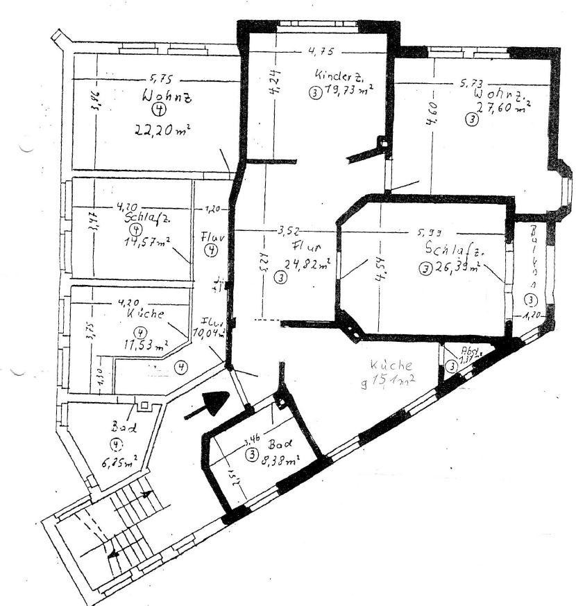 Großzügige 3-Zimmer Altbauwohnung in zentraler, ruhiger Lage von Helmstedt – Johannesstr. 08, 38350 Helmstedt – Vorschaubild 21