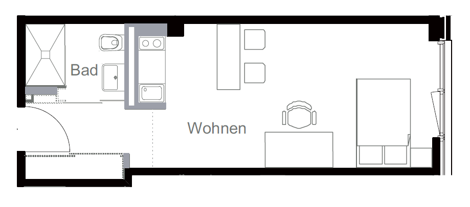 Großes Apartment, Möbiliert, im Zentrum Münchens ab 01.08.26 zu vermieten – Schillerstr.41, 80336 München(Ludwigsvorstadt) – Vorschaubild 18